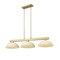Z-Lite Cobalt Billiard, 3-Light, 13.5 In.W x 49 In.L x 9.25 In.H, Modern Gold/Golden Mottle 152MGLD-DGM13 - alternate 1